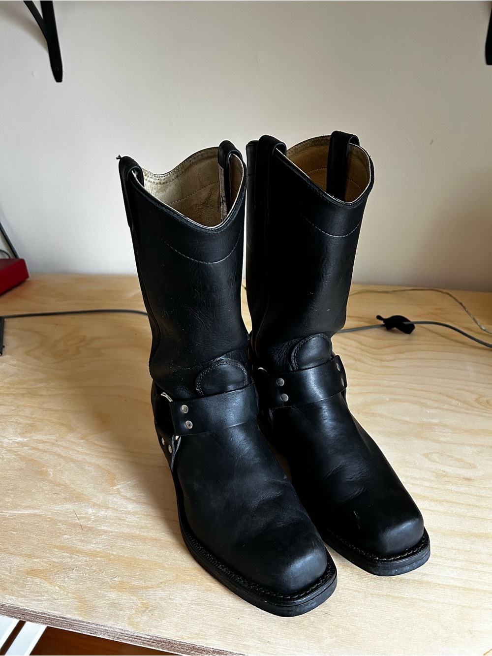 Canada West motorcycle/engineer boot with  vibram sole
